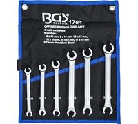 BGS Set di chiavi ad anello doppio aperte, apertura 8x10 - 17x19mm, 6pz. Quantità:1