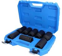 Juego de llaves de vaso de impacto 3/4", hexagonales, 8 pzs, largas, 24-36 mm