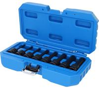 Juego de llaves de vaso de impacto con punta 1/2", XZN, 8 pzs, M5 - M18