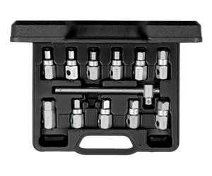 Juego de llaves para el cambio de aceite, mango corredizo 3/8, 12 piezas