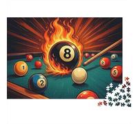 Juego de piscina de bola de fuego Puzzle 1000 Pezzi Cartone Resistente Per Collezionisti, Puzzle Abilità Logiche, Gioco Di Festa, Miglior Regalo Per Appassionati Di Puzzle 70x50cm/1000pcs