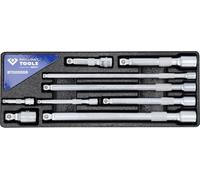 Juego de prolongadores de inclinación 1/4" + 3/8" + 1/2", 9 pzs