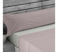 Juego de sábanas de algodón Greta color terracota. Cama de 180 cm. 4 piezas