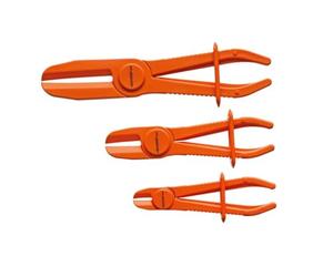 Juego de tenazas abrazaderas para tubos flexibles, Ø 0-60 mm, 3 piezas