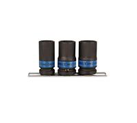 Juego de vasos 1/2" especiales janta alu 3 pzas
