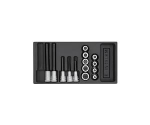 Juego de vasos destornillador 1/2" en módulo ES 1/3