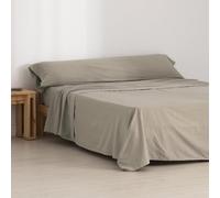 JUEGO SABANAS FRANELA GREIGE 105 100% ALGODÓN