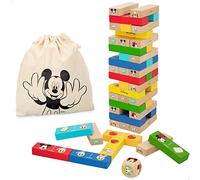 JUEGO TORRE BLOQUES + DOMINO MADERA DISNEY