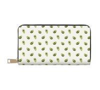JUEXDEME Avocado - Pochette lunga da donna in finta pelle, elegante, elegante, per donne moderne, grande capacità, porta carte e tasche organizer, borsa resistente per i viaggi di tutti i giorni,