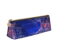 JUEXDEME Beauty Grand Canyon, astuccio in pelle dal design sottile, con cerniera metallica, tascabile, per studenti, ufficio, università, scuola media, bianco, Taglia unica, Bagaglio a mano