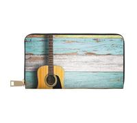 JUEXDEME Bella chitarra lunga pochette in ecopelle chic elegante portafogli da donna per donne moderne grande capacità porta carte e tasche organizer borsa resistente per i viaggi di tutti i giorni,