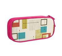 JUEXDEME Custodia per forniture scolastiche per ufficio Mid Century Modern Big Capacity Astuccio per matite di grande capacità per studenti Astuccio di cancelleria Astuccio per matite Organizer da