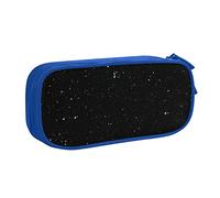JUEXDEME Custodia per forniture scolastiche per ufficio nero glitter grande capacità portapenne grande capacità astuccio per studenti cancelleria astuccio matita organizer da scrivania con cerniera