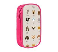 JUEXDEME Custodia per scuola Forniture per ufficio Astuccio per penne di razza di cani di grande capacità Astuccio per matite di grande capacità per studenti Astuccio per cancelleria Scatola per