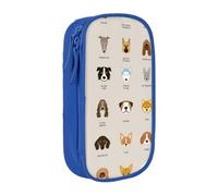JUEXDEME Custodia per scuola Forniture per ufficio Astuccio per penne di razza di cani di grande capacità Astuccio per matite di grande capacità per studenti Astuccio per cancelleria Scatola per
