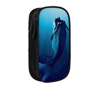 JUEXDEME Custodia per scuola Forniture per ufficio Grande Capacità Blu Sirena Penna Astuccio Grande Capacità per Studenti Cancelleria Sacchetto Matita Scatola Organizer da Scrivania con Cerniera