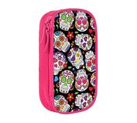 JUEXDEME Custodia per scuola Forniture per ufficio Grande Capacità Colore Teschi Penna Astuccio Grande Capacità Matita Borsa per Studenti Cancelleria Astuccio Matita Organizer da Scrivania con