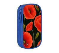 JUEXDEME Custodia per scuola Forniture per ufficio Grande capacità Fiori di papavero Astuccio per penne Grande Capacità Astuccio per studenti Astuccio per cancelleria Astuccio per matite Organizer da