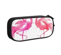 JUEXDEME Custodia per scuola Forniture per ufficio Inchiostro Fenicotteri Astuccio per penne di grande capacità Astuccio per matite di grande capacità per studenti Astuccio di cancelleria Scatola per
