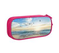 JUEXDEME Custodia per scuola Forniture per ufficio Ocean Sunset Astuccio per penne di grande capacità Astuccio per matite di grande capacità per studenti Astuccio per cancelleria Scatola per matite