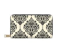 JUEXDEME Pochette lunga in ecopelle con elefanti asiatici, elegante e alla moda, portafogli da donna moderne, grande capacità, porta carte e tasche organizer, borsa resistente per i viaggi di tutti i