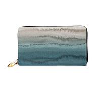 JUEXDEME Portafogli da donna in pelle Within The Tides Portafoglio da donna di grande capacità con scomparti per carte multiple Borsa da donna lunga con scomparto con cerniera 19 cm x 10,5 cm Borse da
