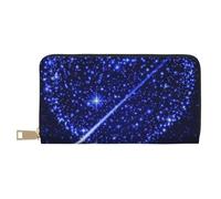 JUEXDEME Shooting Star Heart - Pochette lunga in finta pelle chic ed elegante da donna per donne moderne, grande capacità, porta carte e tasche organizer, borsa resistente per i viaggi di tutti i