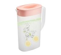 Jug De Di Plastica - Contenitori Per Bevande | Puche Per Porta Frigorifero Con Coperchio | Contenitori Per Bevande Di Limonata Di Tè Ghiacciato Al Latte, Brocche Di Caraffa Per Acqua Per