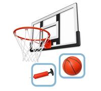 JugaToys - Cestino da basket per bambini per interni ed esterni - Include palla e gonfiatore - Tavola Basket diametro 32 cm - Set esterno per bambini +3 anni - Mini cestino con struttura resistente