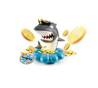 JUGATOYS - Gioco da tavolo per bambini Squalo Pirata - Ottieni l'oro senza risveglio dello squalo - con Roulette e 36 Monete - Giocattolo d'azione e Riflessioni per ragazzi e ragazze a partire dai 3