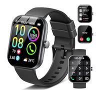 Jugeman Smartwatch Uomo Donna Chiamate Bluetooth, 1.96'' Orologio Smartwatch con Cardiofrequenzimetro/Contapassi/Sonno/SpO2, 113+ Sportive Smart Watch IP68 Impermeabile Fitness Tracker per iOS Android