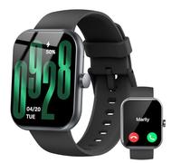 Jugeman Smartwatch Uomo Donna Chiamate Bluetooth, 1.96'' Orologio Smartwatch con Cardiofrequenzimetro/Contapassi/Sonno/SpO2, 113+ Sportive Smart Watch IP68 Impermeabile Fitness Tracker per iOS Android