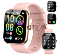 Jugeman Smartwatch Uomo Donna Chiamate Bluetooth, 1.96'' Orologio Smartwatch con Cardiofrequenzimetro/Contapassi/Sonno/SpO2, 113+ Sportive Smart Watch IP68 Impermeabile Fitness Tracker per iOS Android