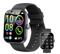 Jugeman Smartwatch Uomo Donna Chiamate Bluetooth, 1.96'' Orologio Smartwatch con Cardiofrequenzimetro/Contapassi/Sonno/SpO2, 113+ Sportive Smart Watch IP68 Impermeabile Fitness Tracker per iOS Android