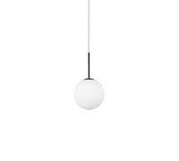 JUGEN BLACK SOSPENSIONE 1 LUCE VETRO BIANCO MONTATURA NERA ATTACCO E27