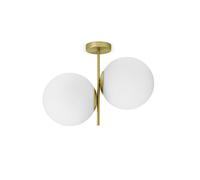 JUGEN LAMPADARIO DA SOFFITTO SOFFITTO 2 LUCI OTTONE ATTCCO E27