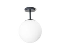 JUGEN LAMPADARIO SOFFITTO 1 LUCE VETRO BIANCO MONTATURA OTTANIO ATTACCO E27