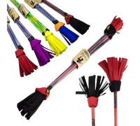 Juggle Dream Picasso Flowerstick. Bastone da Giocoliere con Bacchette in Silicone Ultra Grip. Bastone da Diavolo per Giocoleria (Nero)