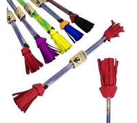 Juggle Dream Picasso Flowerstick. Bastone da Giocoliere con Bacchette in Silicone Ultra Grip. Bastone da Diavolo per Giocoleria (Blu/Argento)
