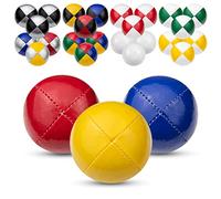 Juggle Dream Set di 3 Palline da Giocoleria Professionali, con Video di Apprendimento Online, Perfette per Principianti ed Esperti (Rosso, Giallo, Blu)
