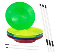 Juggle Dream Set di 4 Piatti Rotanti, 4 Bacchetta per Piatto Cinese Divisible Bastoncini! Circo Classico di Filatura Piastre, Giocattoli da Giocoleria