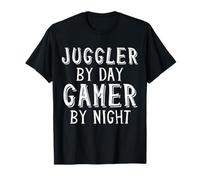Juggler By Day Gamer By Night Best Juggling Sim Video Game Maglietta