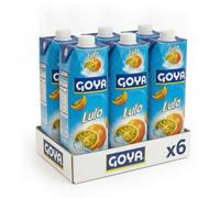 Jugo de Lulo - Confezione da 6 pezzi da 1 litro - Succo d'arancia tropicale rinfrescante in confezione Tetra Brik - Goya - Ideale per tutta la famiglia - Autentico sapore latino - NEXU