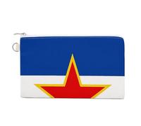 Jugoslavia Bandiera Nazionale del Paese Personalizzato Tela Portamonete Cambiare Portafoglio Borsa Piccolo Trucco Borse per Uomo Donna 19,1 X 11,7 Pollici, Stile:, Taglia unica, MHXYZHW