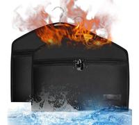 JUGREAT Cassaforte a prova di fuoco con serratura, scomparto nascosto di sicurezza, cassaforte segreta per riporre denaro, impermeabile, da appendere sotto i vestiti con tasca per nascondere oggetti