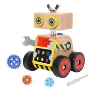 Jugueteland robot building giocattolo kit di assemblaggio di robot in legno per bambini 4-8 anni STEM Educational Woodworking Projects for Kids Regal