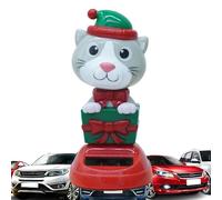 Juguetes De Baile Solares De Navidad - ABS De Solar De Navidad - Figura De Cabeza Temblorosa De Escritorio De Dibujos Animados, Atractivos De Los Juguetes Del Baile Del Coche,