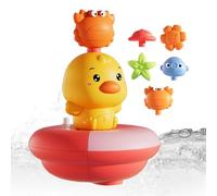 Juguetes Divertidos Para El Baño - Juguete De Bañera Con Aspersor De Agua | Pato Electrónico Interactivo Divertido Juego Niños Y Niñas En Piscina Playa O Ducha | Juguete Baño Agua Bebé Niño Activ