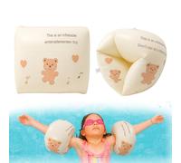 JUGUTA 1 Paio Braccioli Per Bambini Con Nucleo In Schiuma Pe Infrangibile Per Imparare A Nuotare Fantasia A Forma Di Orso(1-6 Anni, 0-30 Kg)