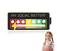 JUGUTA 1 Perni Per Batteria Sociale, Slider Social Battery Badge,My Social Batterie Pin Il Mio Social Pin Batteria Social Pin Batteria Social Pin Per 7 Giorni